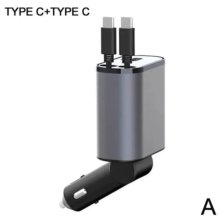BowLift | 4in1 Retractable Fast Charging Car Lighter Charger