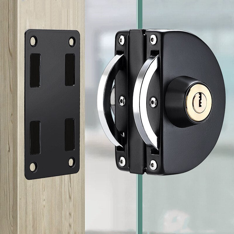 BowLift | Sliding Door Stainless Steel Safety Glass Door Lock