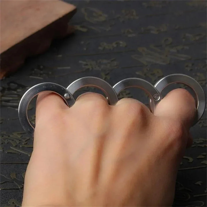BowLift | Stainless Steel Self-Defense Rotatable Foldable Ring