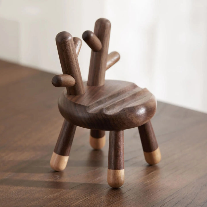BowLift | Minimalist Wooden Rabbit Phone Holder