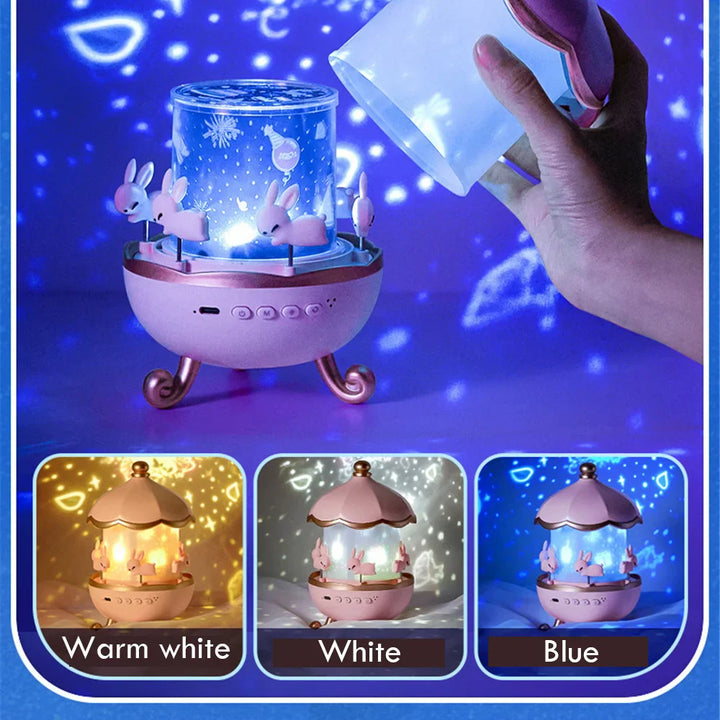 Magical Bunny LED Night Light Projector | Bowlift