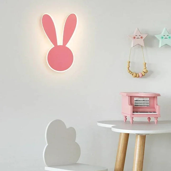 PinkRabbit - Playful LED Wall Lamp for Children's Room Bowlift
