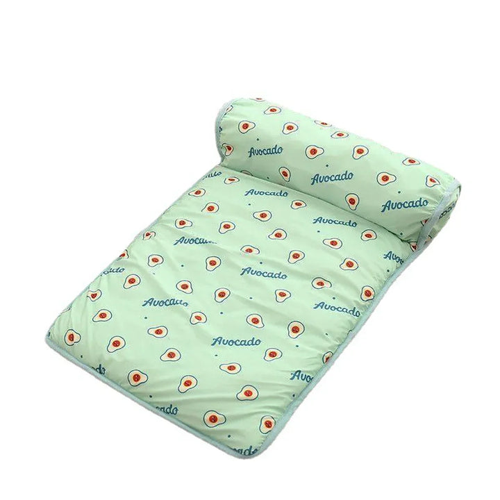 BowLift | Cooling Mat FrostTail for Dogs & Cats | With Headrest | Breathable & Washable | Non-slip & Comfortable