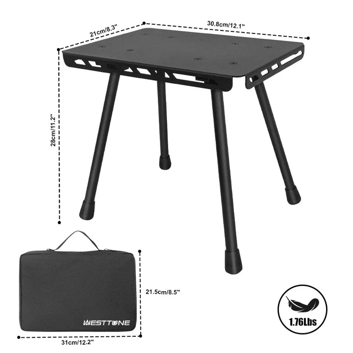 BowLift | TrekFold Camping Stool | Ultralight & Foldable | Aluminium | Multifunctional