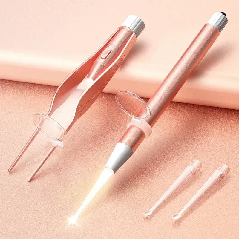BowLift | Bright View LED Ear Cleaning Tweezer Set
