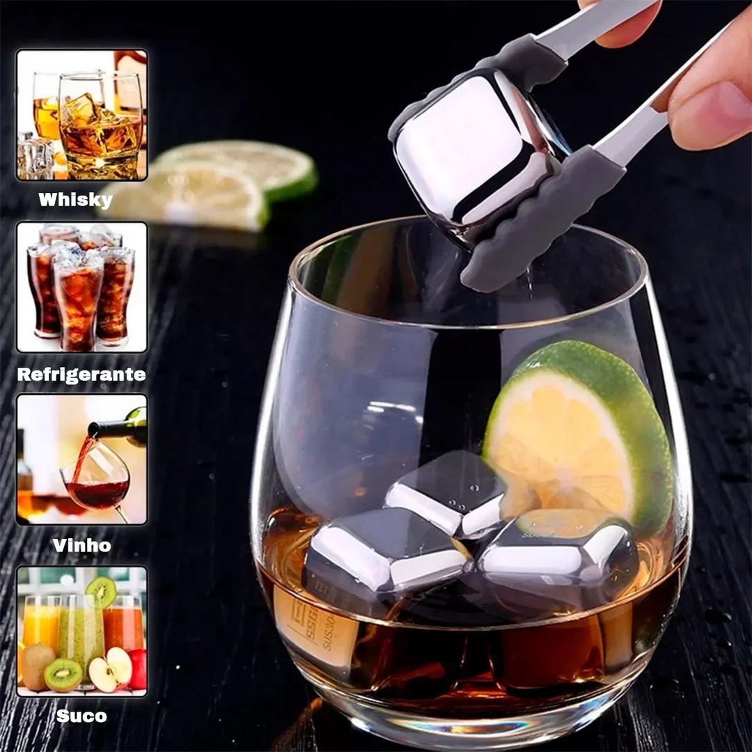 BowLift | Reusable Stainless Steel Ice Cubes