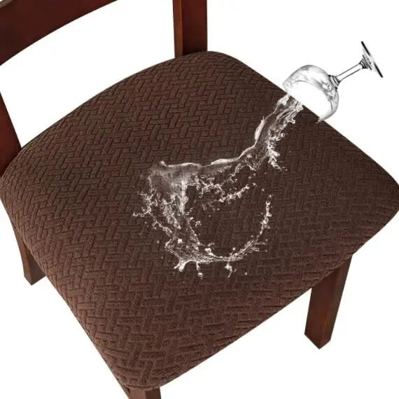 BowLift | CasaLino | Waterproof Chair Seat Covers | Elastic & Washable | Checked Design | 4 Variants | For Kitchen & Dining Room