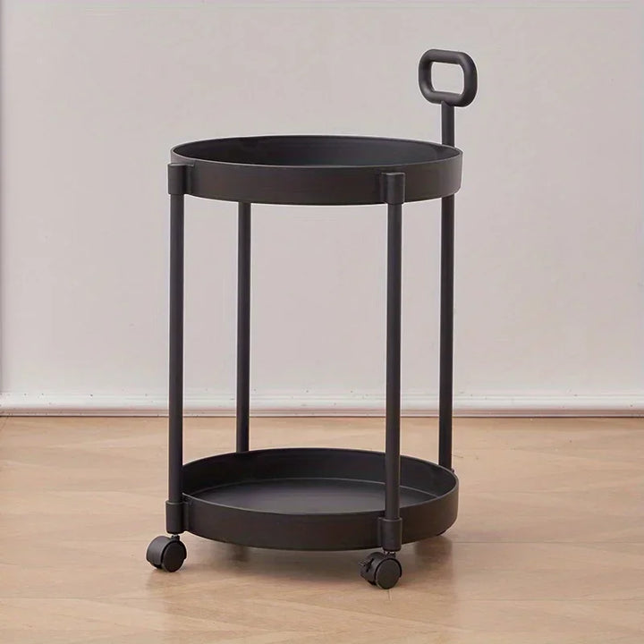 BowLift | 2-Layer Side Table on Wheels with Handle