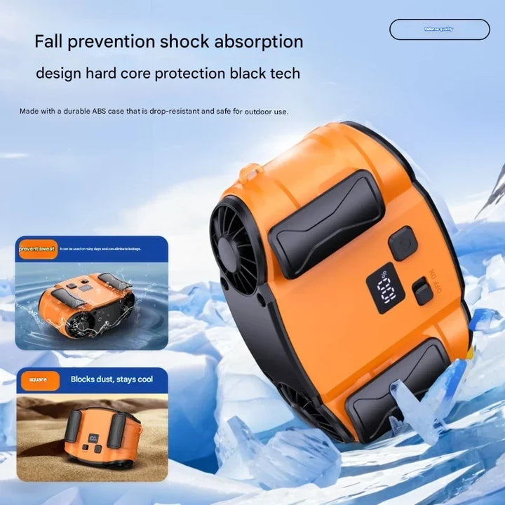 BowLift | Outdoor Double Air Outlet Waist & Neck Fan with Dual Vents – WindMate