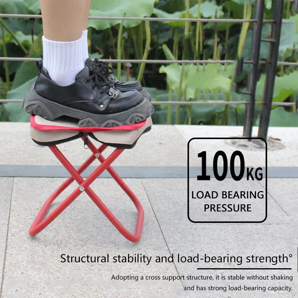 BowLift | Space-Saving Lightweight Stainless Steel Foldable  Stool