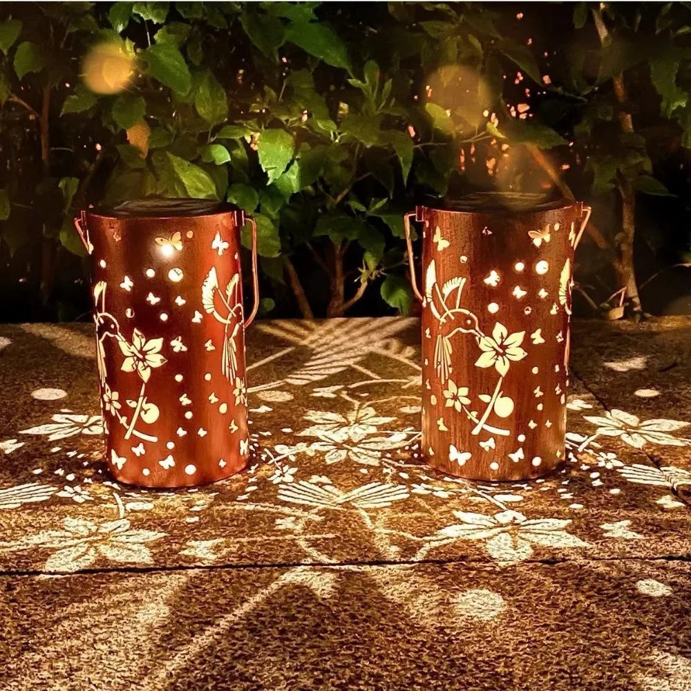 Solar Hummingbird Hollow Lantern Light