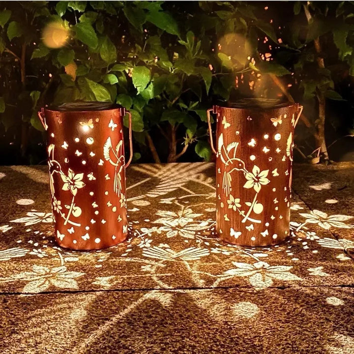 Solar Hummingbird Hollow Lantern Light
