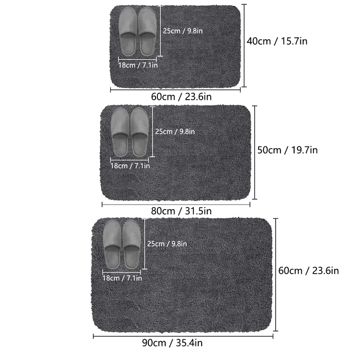 BowLift | Softura | Fluffy Bath Mat | Absorbent & Nonslip