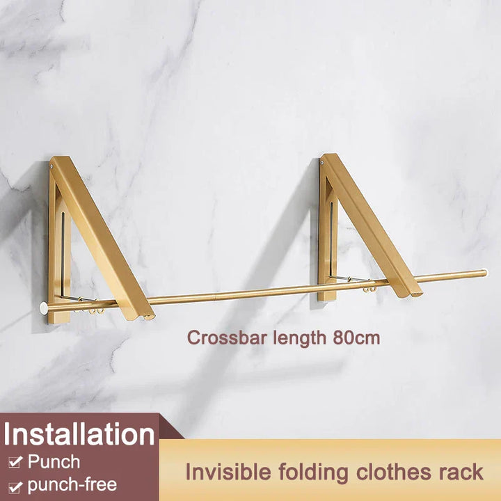 BowLift | Space Saver Foldable Wall Clothes Aluminum Rack