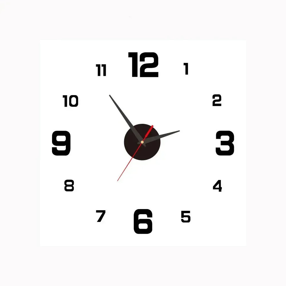 BowLift | Silent Classic Wall Clock | Non-Ticking Elegant Timepiece for Bedroom & Office