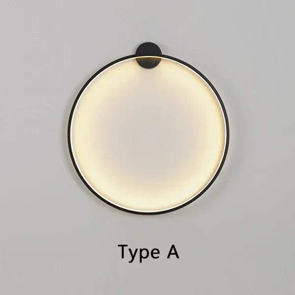 BowLift | Minimalist LED Circle Background Wall Lamp