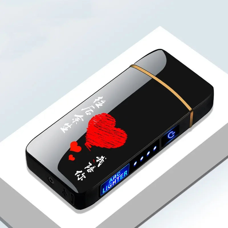 BowLift | Rechargeable USB Plasma Lighter with Windproof Double Arc Flame – Stylish Metal Design for Indoor and Outdoor Use