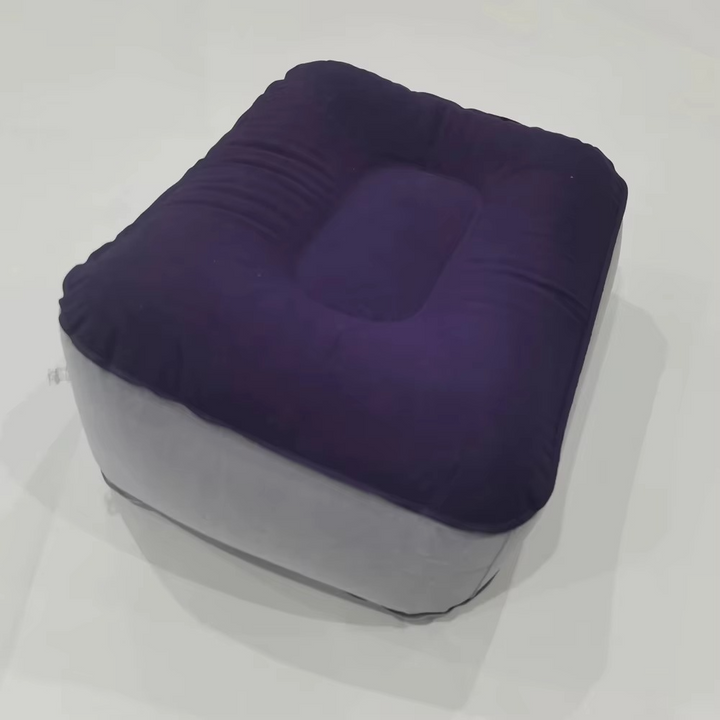 BowLift | Inflatable Footrest Pillow - Leg Support Cushion for Travel, Office & Home