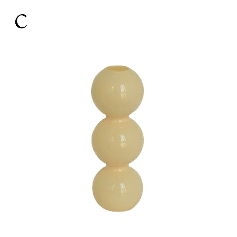 Ivory Glass Candleholder | Bowlift