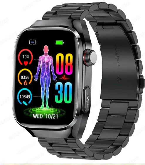 BowLift | Advanced Health Smartwatch with ECG, Blood Glucose Monitoring, 2.04-Inch AMOLED Display – Waterproof Fitness Tracker