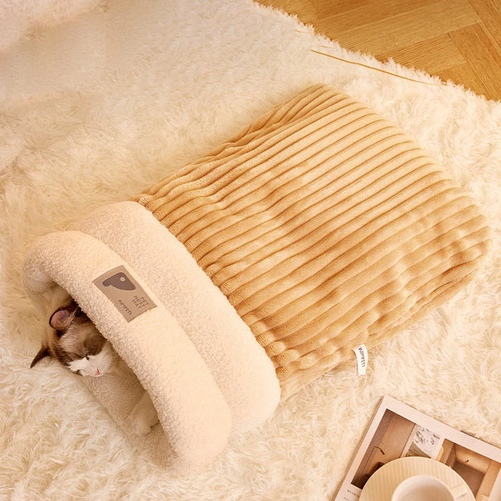 3-Layer Pet Sleeping Bag for Cats & Small Dogs Bowlift