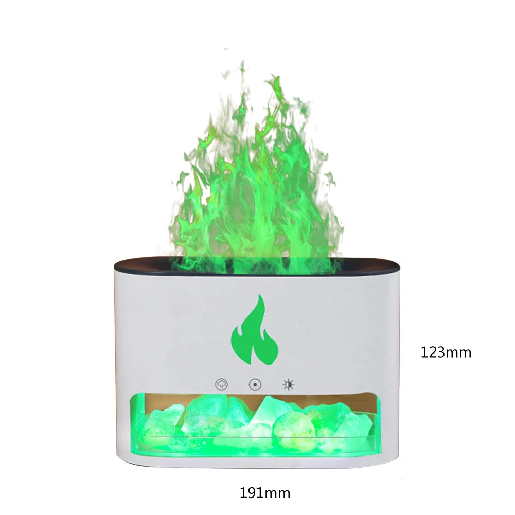 Crystal salt stone fire vaporizer