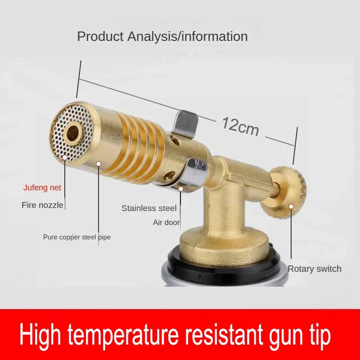 BowLift | Flammex Pro Soldering Torch | For Butane Gas | Adjustable Flame up to 1300 °C | Compact & Ergonomic | Ideal for Kitchen & Outdoor