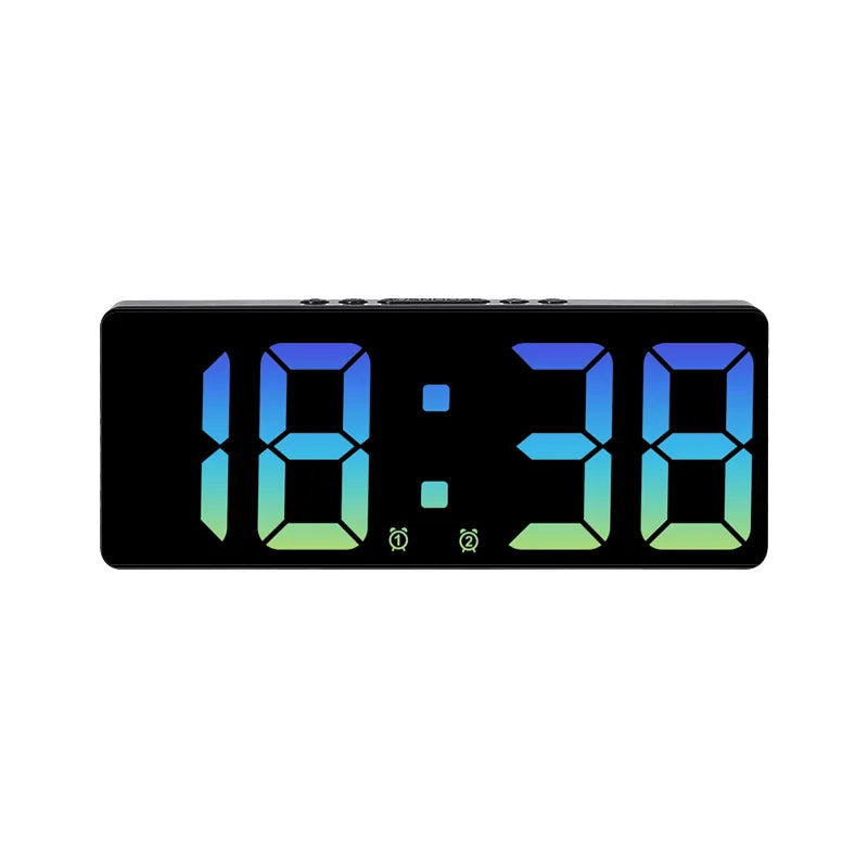 VoiceSnooze LED Clock – Stylish Alarm Clock with Night Mode Bowlift