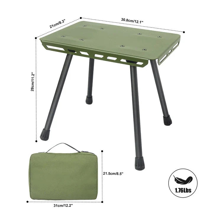 BowLift | TrekFold Camping Stool | Ultralight & Foldable | Aluminium | Multifunctional