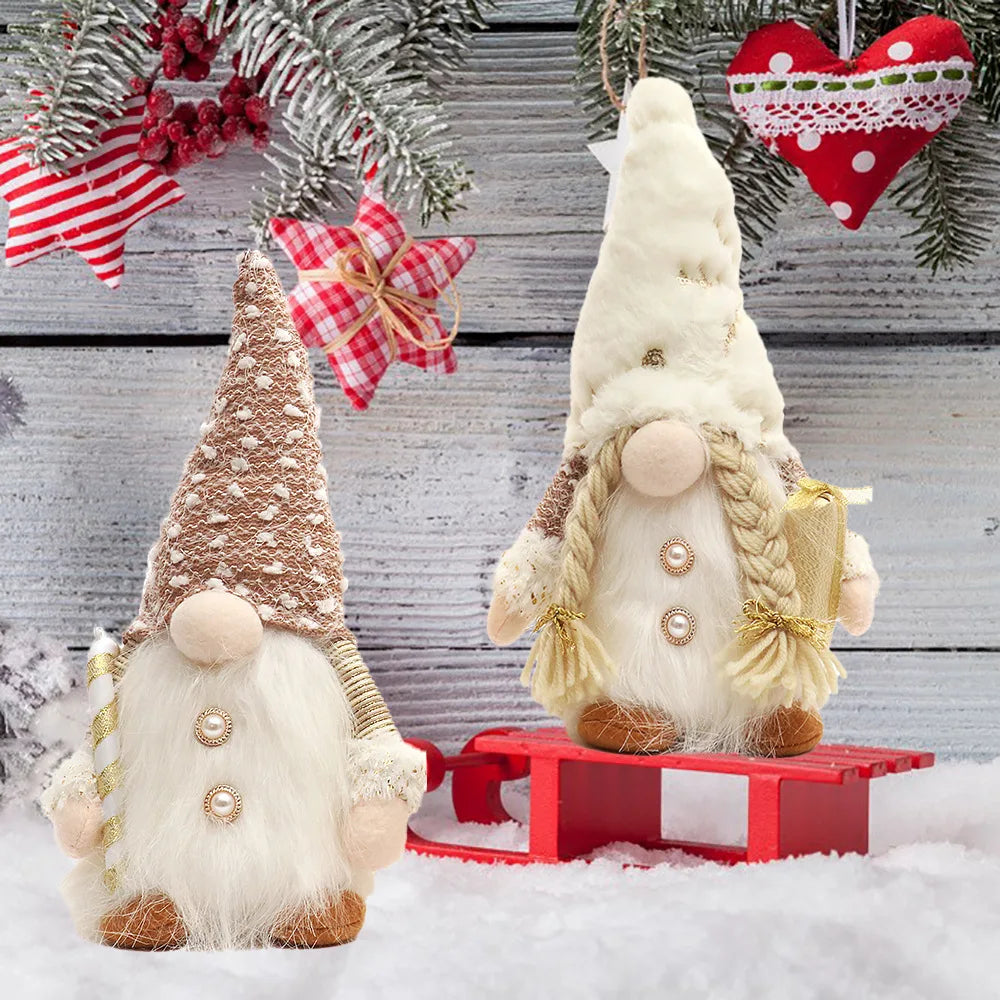 BowLift | Nordlumis | Glowing Christmas Gnome | 30 × 10 × 10 cm | LED Window & Table Decoration | Battery Operated | Gift Idea for Christmas & New Year