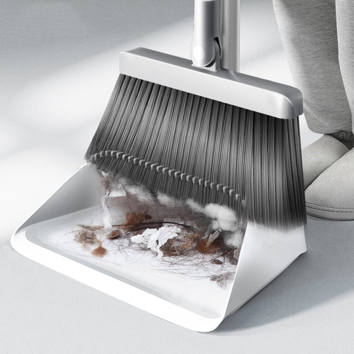 BowLift | Creative Self-Cleaning Foldable Dustpan Broom