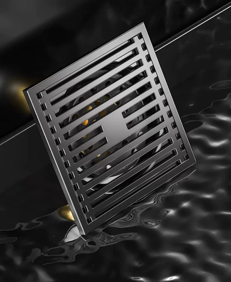 AquaShield Square Stainless Steel Floor Drain Bowlift