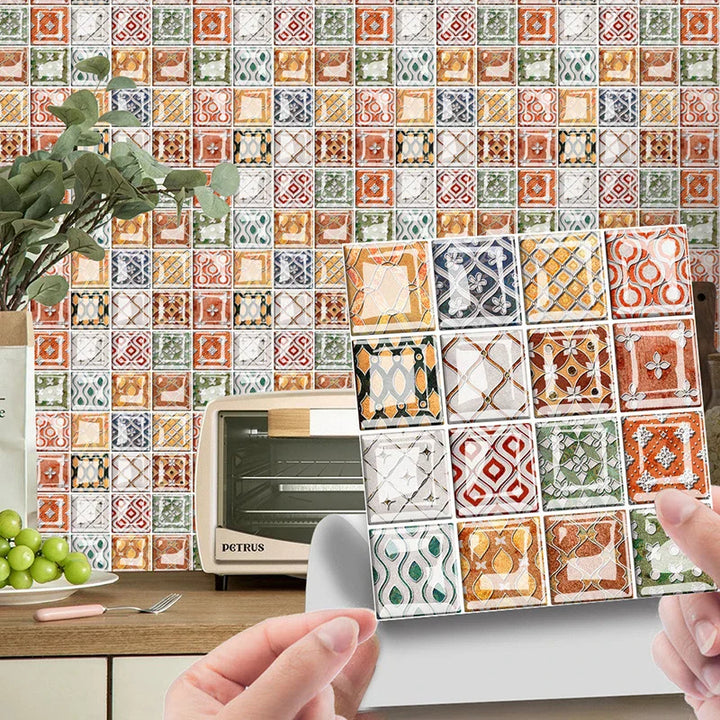 DecoMosaic 3D Mosaic Wall Tile Stickers Bowlift