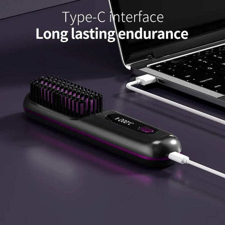 BowLift | Glissara | Cordless Hair Straightener | USB Charging Function & LCD Display | Ceramic & Ion Technology