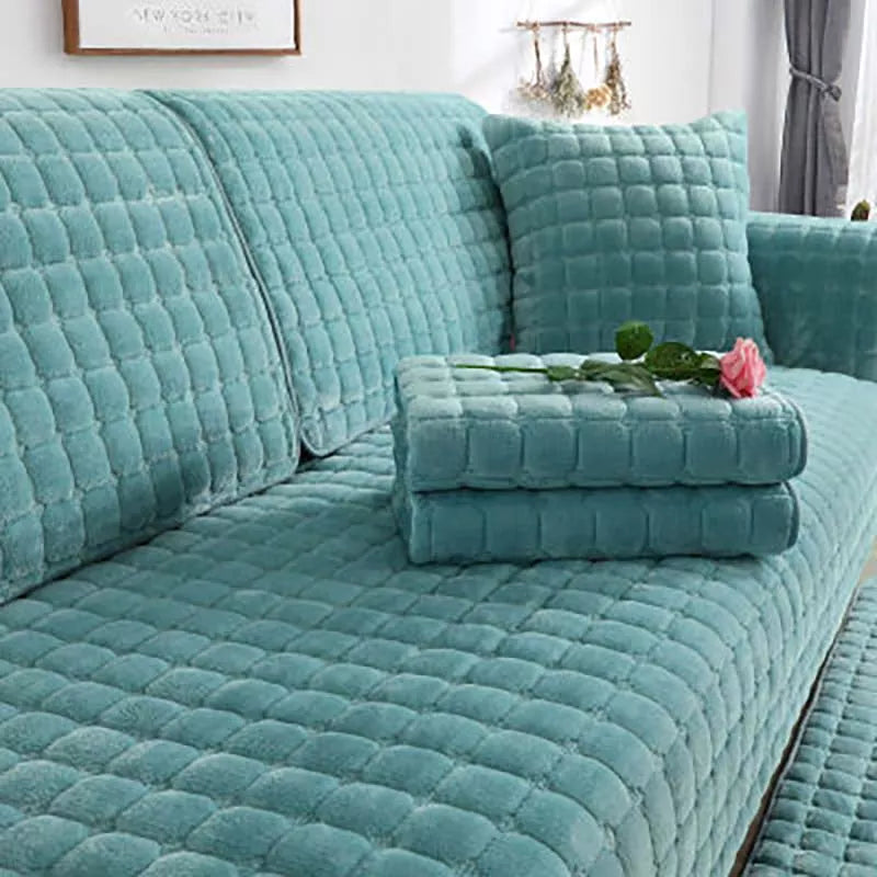 BowLift | Cozy Soft Thick Plush Non-Slip Sofa Cover