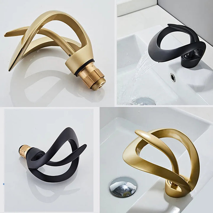 BowLift | Modern Creative Brass Waterfall Design Faucet