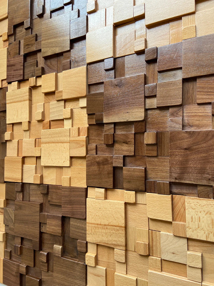 BowLift | Mosaic Wall Panels Solid Wood and Sound-Absorbing Decor
