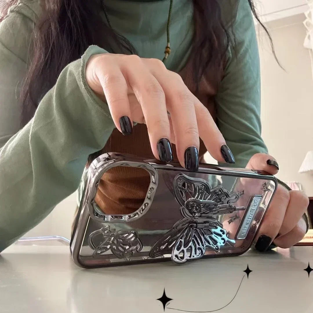 BowLift | Butterfly Light Transparent iPhone Case