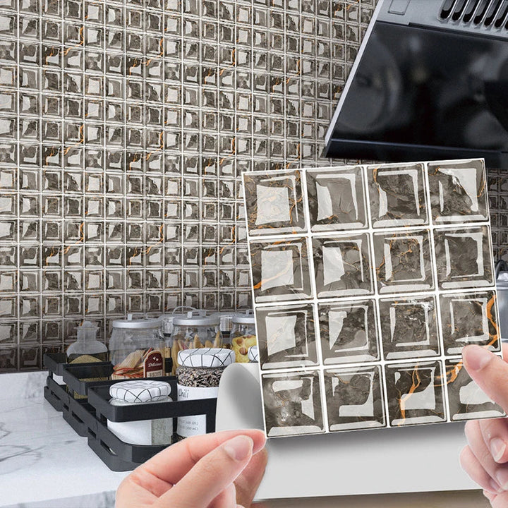DecoMosaic 3D Mosaic Wall Tile Stickers Bowlift