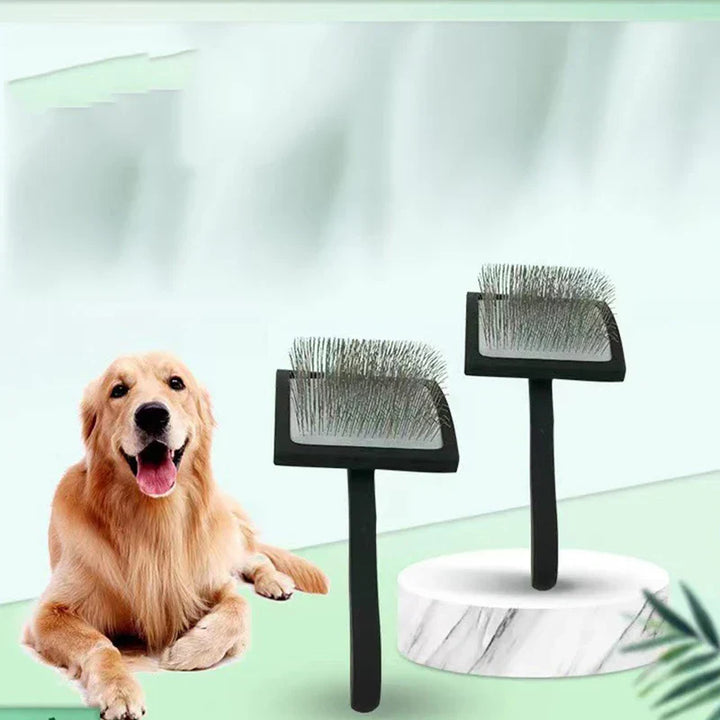 BowLift | Natural Fur Care Brush ProRake | Manual Hair Removal Brush with Wooden Handle | Reusable & Durable | 21×10 cm