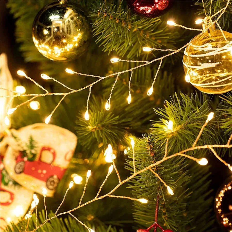 BowLift | Cluster LED String Lights Lumistra | Warm White & Cool White | 36 m Silver Wire | Waterproof IP44 | For Christmas, Wedding & Party