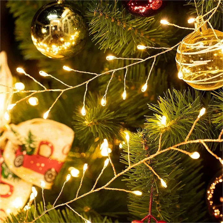BowLift | Cluster LED String Lights Lumistra | Warm White & Cool White | 36 m Silver Wire | Waterproof IP44 | For Christmas, Wedding & Party