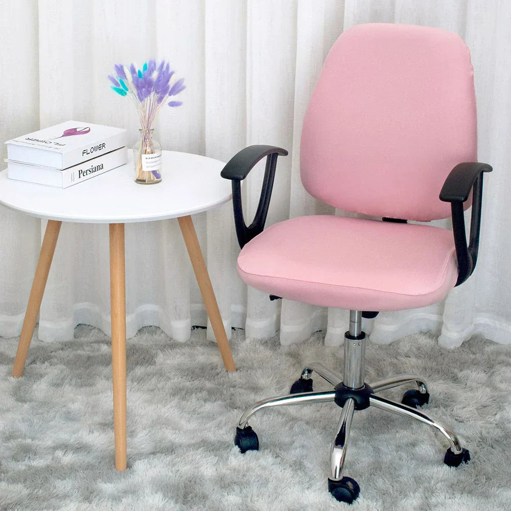 BowLift | 2-piece Split Office Rose Chair Covers