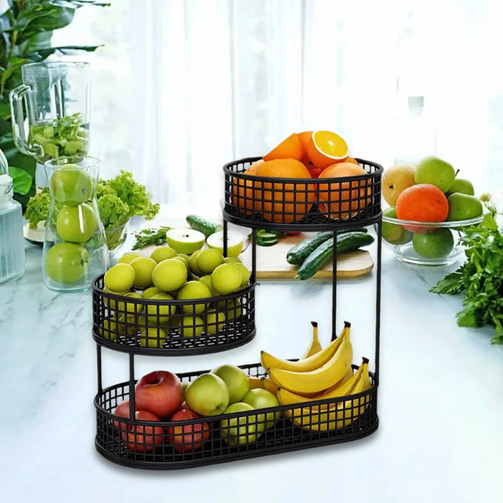 FruitElegance – Metal Wire Basket for Fruit & Vegetables Bowlift
