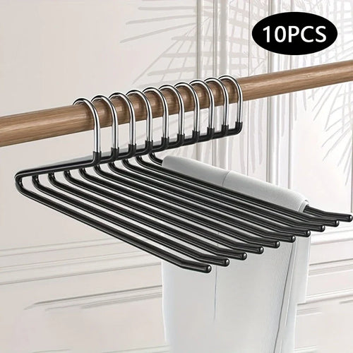 BowLift | Clothoria | Open Pants Hangers | Space-Saving & Stable | Metal with Anti-Rust Coating