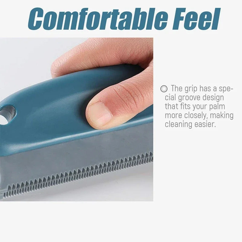BowLift | Fluffigob Fuzz & Pet Hair Remover Brush | 2-in-1 Cleaning with Double Comb Structure | For Couch, Clothing, Carpet | 15 × 6 × 2 cm