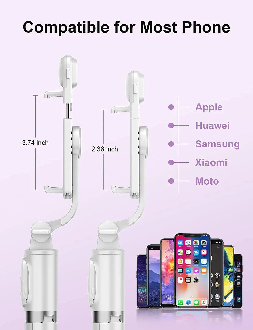BowLift | Bluetooth Selfie Stick Tripod with Fill Light