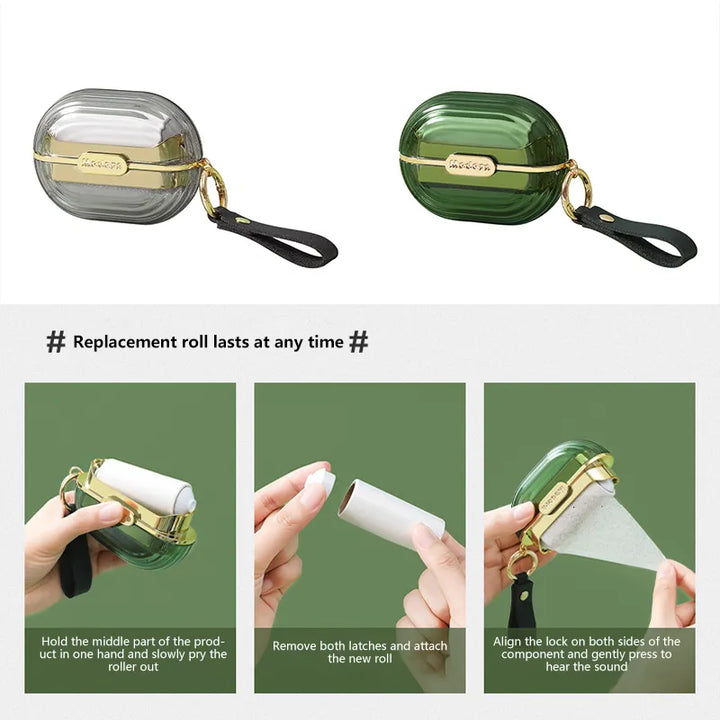 BowLift | Pocket Size Quick Clean Lint Roller Keychain