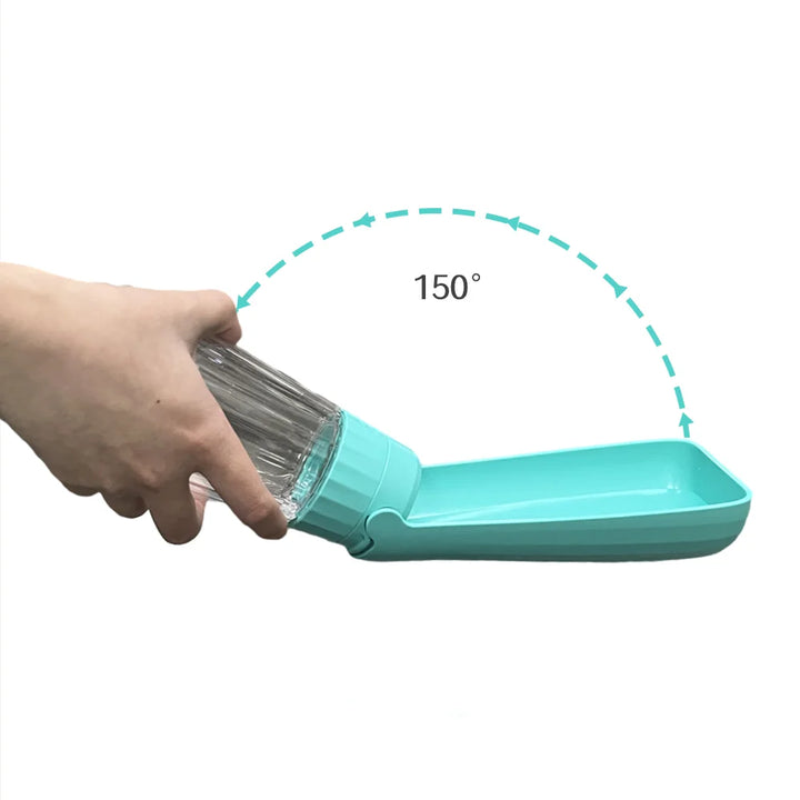 BowLift | Dog Water Bottle Lapuro FoldDrink | Collapsible water dispenser for on the go | 550 ml | For small & large dogs and cats