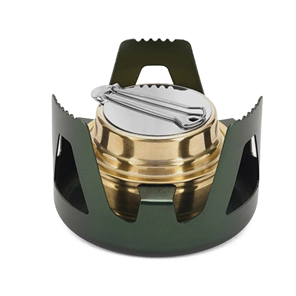 BowLift | Flamero Outdoor Spirit Stove | Adjustable Flame | 360° All-Around Combustion | Compact & Stable